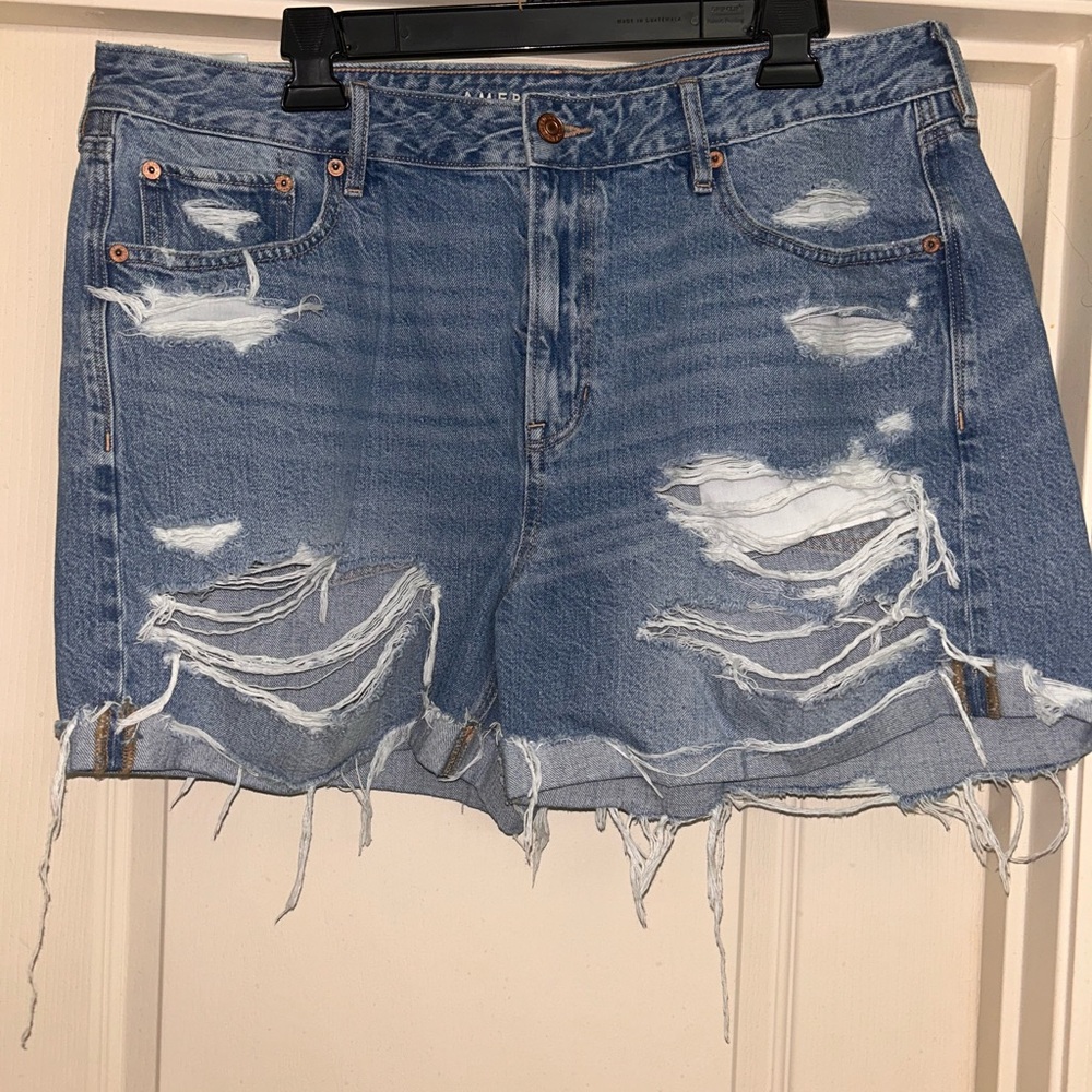 American Eagle TomGirl short denim distressed shorts